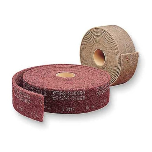 Scotch-Brite Abrasive Roll,3" W x 30 ft. L,Maroon,PK4 7000121073