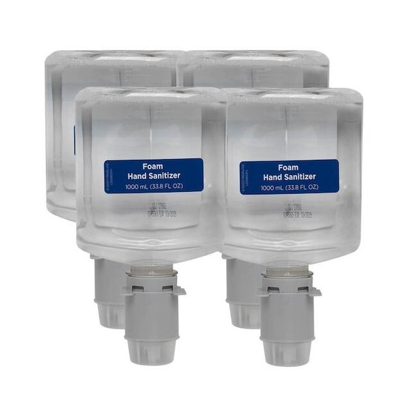 Georgia-Pacific Hand Sanitizer, 1000mL, Foam, Unscented, PK4 43335