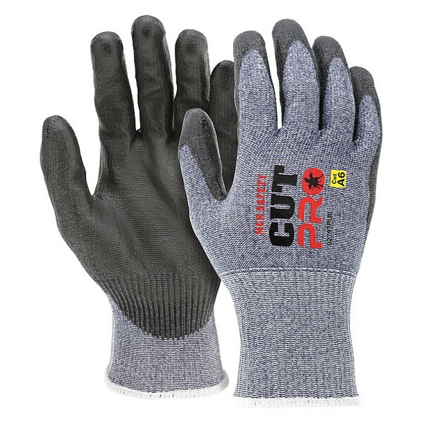 Mcr Safety Cut Resistant Gloves,Black/Blue,M,PK12 92793PUM Mcr Safety Cut Resistant Gloves,Black/Blue,M,PK12 92793PUM