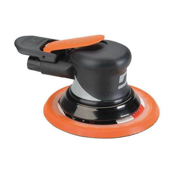 Dynabrade Air Orbital Sander, 6 in Disc Dia, Palm 56890