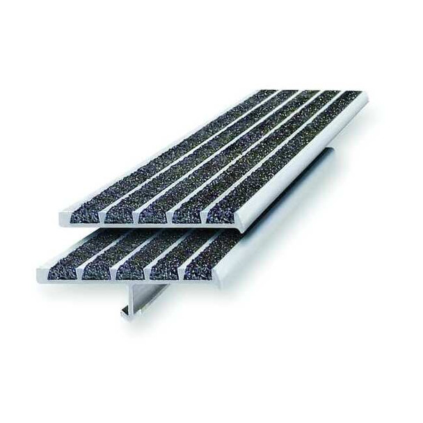 Stair Nosing Extruded Aluminum Black, 48 in W x 1/4" Thick