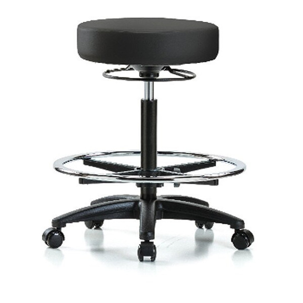 Manufacturer Varies Backless Pneumatic Stool,17" W BR-VHBSO-RG-CF-RC-8540