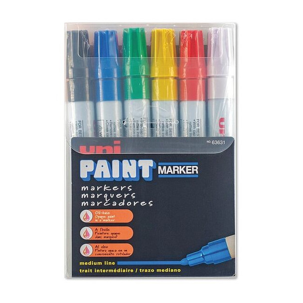 Uni-Paint Industrial Marker,Medium Point,PK12 63631