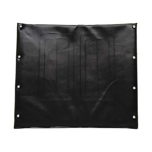 Alco Vinyl Back Upholstery,22" W,8 Hole,Black 766-A3