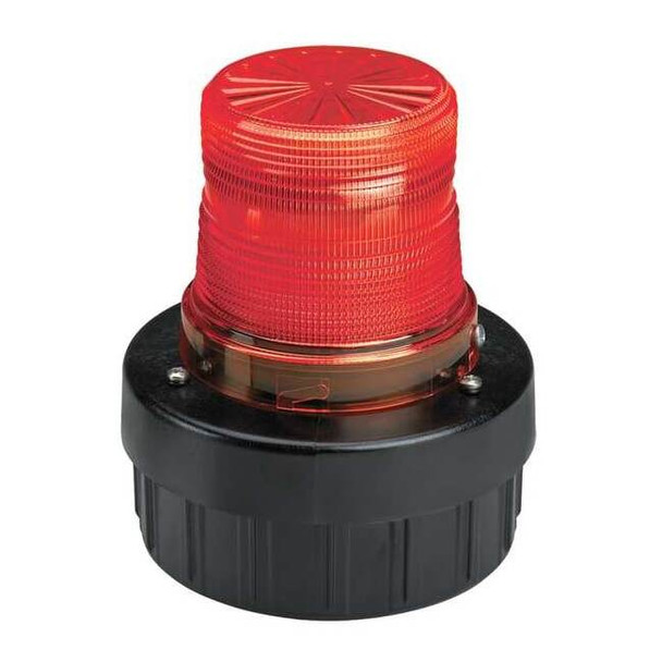 Federal Signal Warning Light w/Sound,LED,Red,24VDC AV1-LED-024R