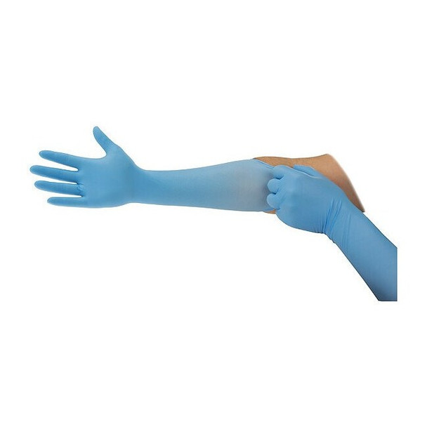 93-243, Disposable Gloves, 4.7 mil Palm, Nitrile, Powder-Free, 2XL, 100 PK, Blue