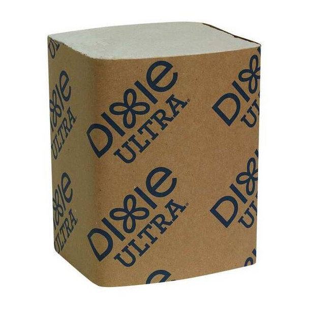 Disposable Dispenser Napkin, 5 in x 6 1/2 in Folded Size, Paper, Brown, 6000 PK