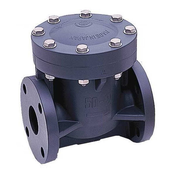 Asahi 3" Flanged PVC Swing Check Valve 1201030