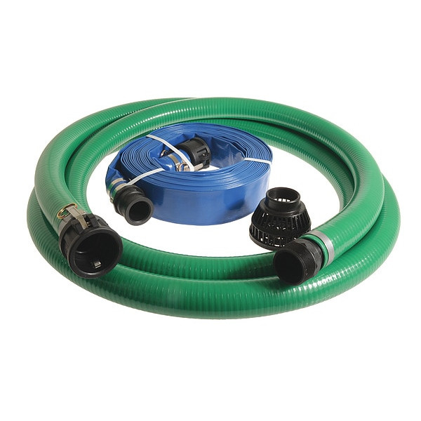 Manufacturer Varies Water Hose,3" ID x 20 ft., 50 ft.,Green PKQ2-300