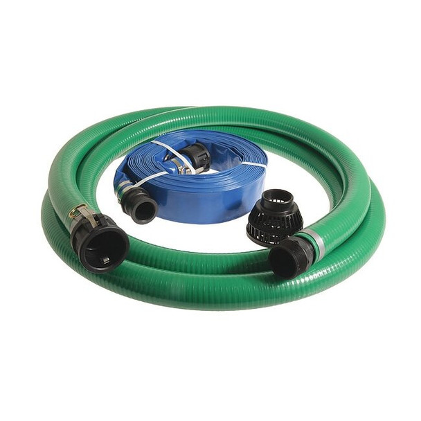 Manufacturer Varies Water Hose,2" ID x 20 ft., 50 ft.,Green PKQ2-200