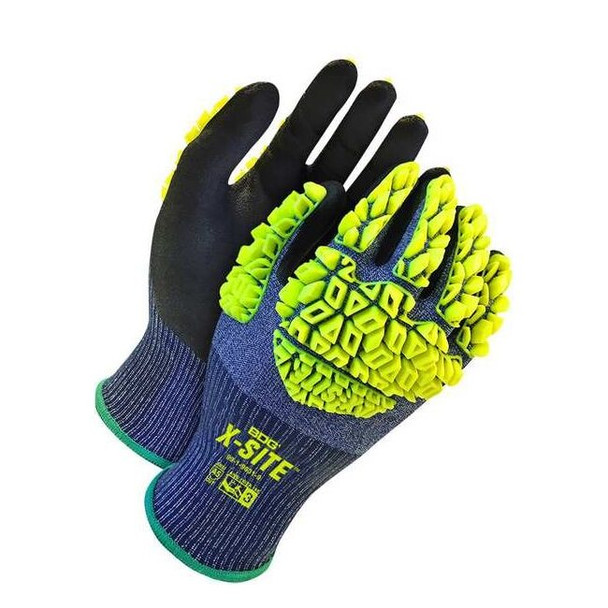 Cut-Resistant Impact Gloves, Cut Level A5 ,Dipped ,Nitrile ,Sandy ,M 1 PR