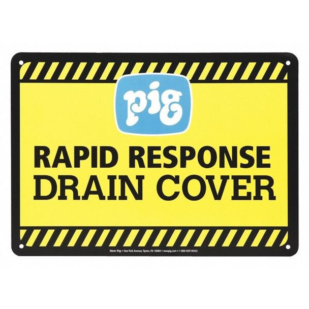Pig Sign,10" H,14" L,Polyethylene SGN2035-10X14-PLS