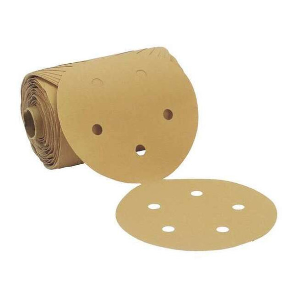 3m PSA Sanding Disc Roll,5in Dia,P120 G,PK4 7000119543