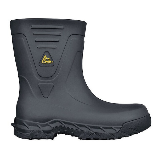 Ace Men's Bullfrog Pro II Rubber Boot, Plain Toe, Black, 11 885999105048