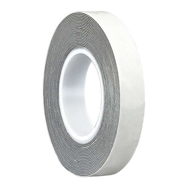 Double-Sided Foam Tape, 1/2 in W, 36 yd L, 1/16 in, Acrylic Foam, Double-Sided