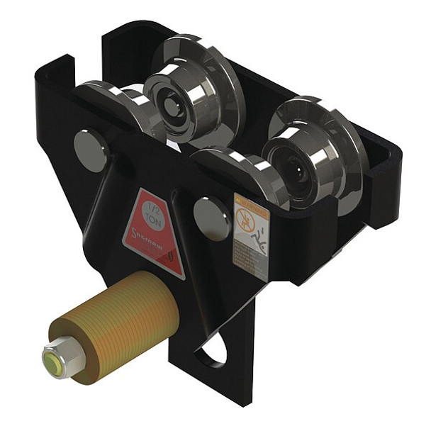 Saginaw Products Trolley,2000 lb. Load Cap.,Push Trolley 51861