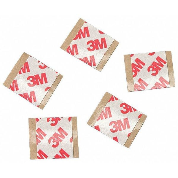 Film Tape, 1 1/2 in W, 1 1/2 in L, 8.3 mil, Polyester Film, Double-Sided, 100 PK