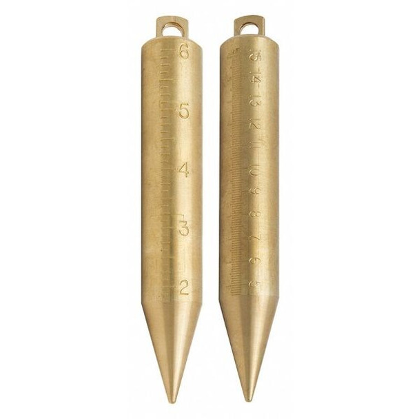 Us Tape Plumb Bob,20 oz. Size,Brass Construction 58888