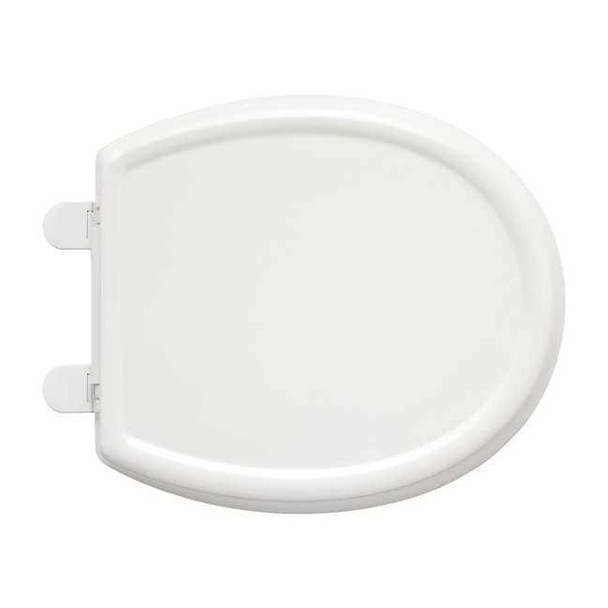 Toilet Seat With Cover, Solid Polypropylene, Round, White