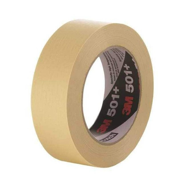 Painter's Tape, 18 mm W x 55 m L, 7.3 mil Thick, Tan, Rubber Adhesive, 48 PK