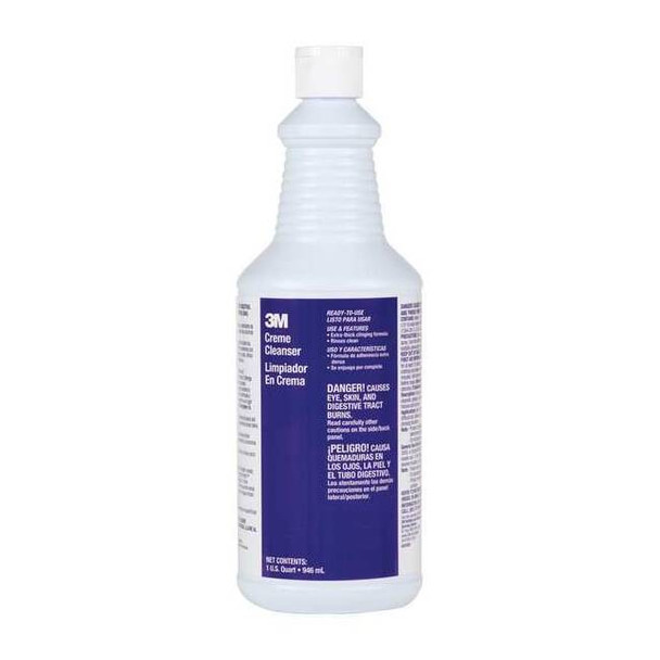 3m Bathroom Cleaner,1 qt,Bottle,White,PK12 59818