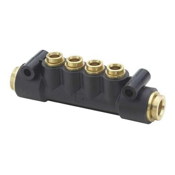Parker Manifold, Nylon, Tube 3/8", 1/4", 24M-6-4