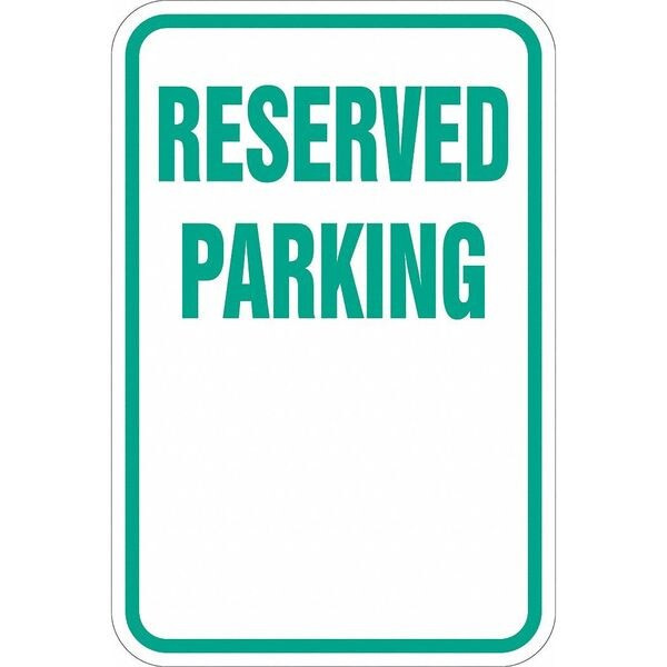Lyle Reserved Parking Sign,18" x 12, T1-1186-DG_12x18 T1-1186-DG_12x18