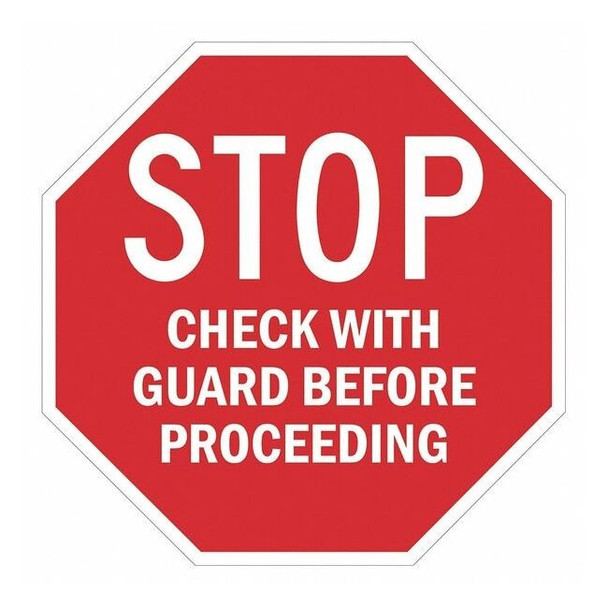 Stop Restriction Sign, 24" W, 24" H, English, Recycled Aluminum, Red