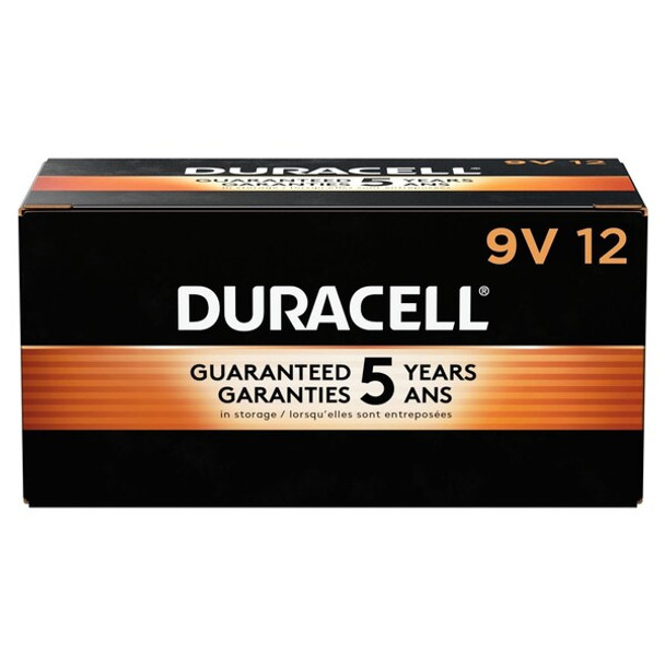 Duracell Duracell CopperTop Alkaline Battery, 9V 9V DC 12 PK MN1604BKD