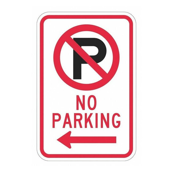 Lyle No Parking Sign,18" x 12, T1-2885-DG_12x18 T1-2885-DG_12x18