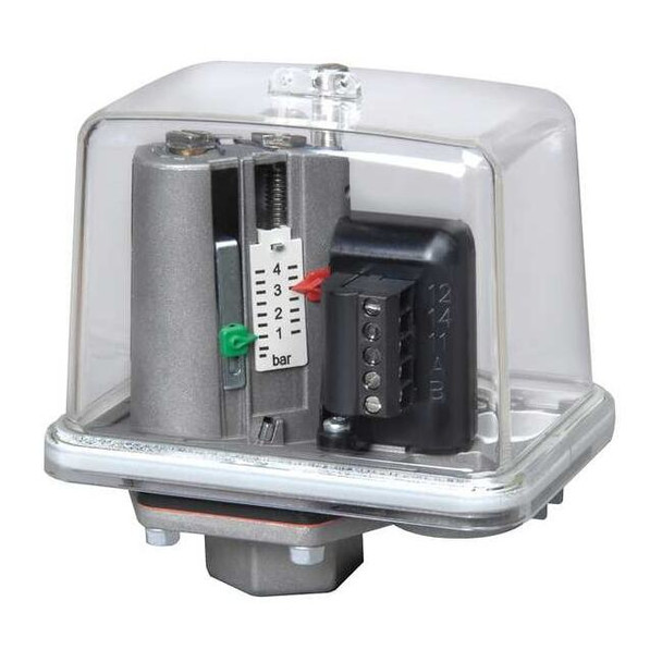 Pressure Switch, Standard, SPDT, 1/4" NPT, 0.6 to 29 psi Range