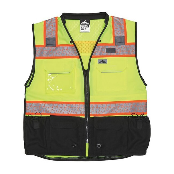 Mcr Safety High Visibility Vest,3XL Size,Unisex PSURVCL2LSX3
