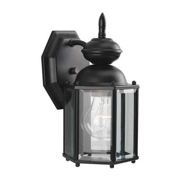 Progress Lighting BrassGUARD Small 1-Light Wall Lantern, 100 W, Black P5756-31