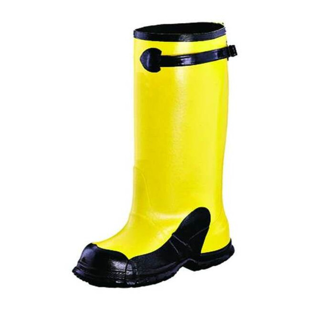 Overboot, Electrical, (1) Adjustable Side Strap, Rubber, 17" Height, Yellow, 11