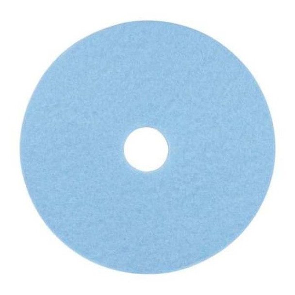 3m Burnishing Pad,20 in Dia,Sky Blue,PK5 3050