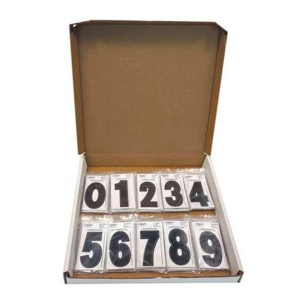 Hardline Products NumberLabelSet,Vinyl,3inH,1-1/4inW,PK300 3SCBP30