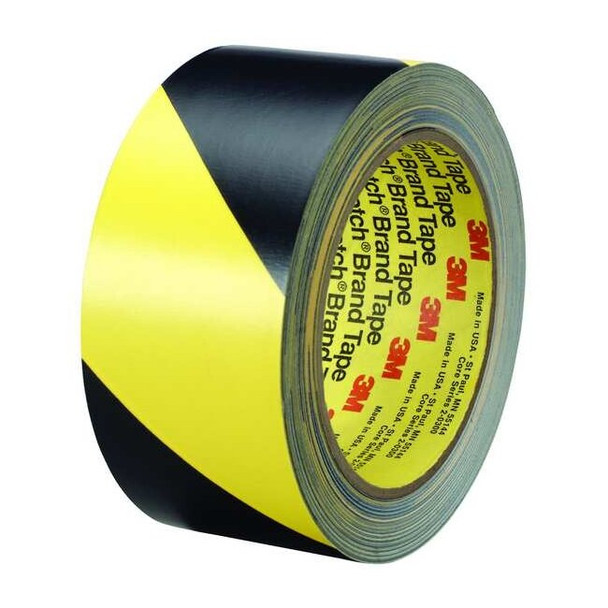 3m Floor Tape,Black/Yellow,1 inx108 ft,Roll 5702