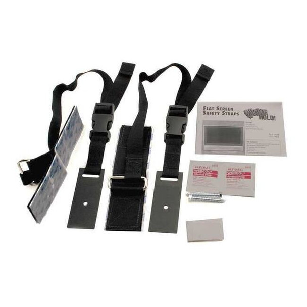 Quakehold! Flat Screen Safety Strap,Black 4520