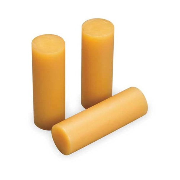Hot Melt Adhesive, Tan, 1 in Dia, 3 in L, 35 sec Begins to Harden, 242 PK