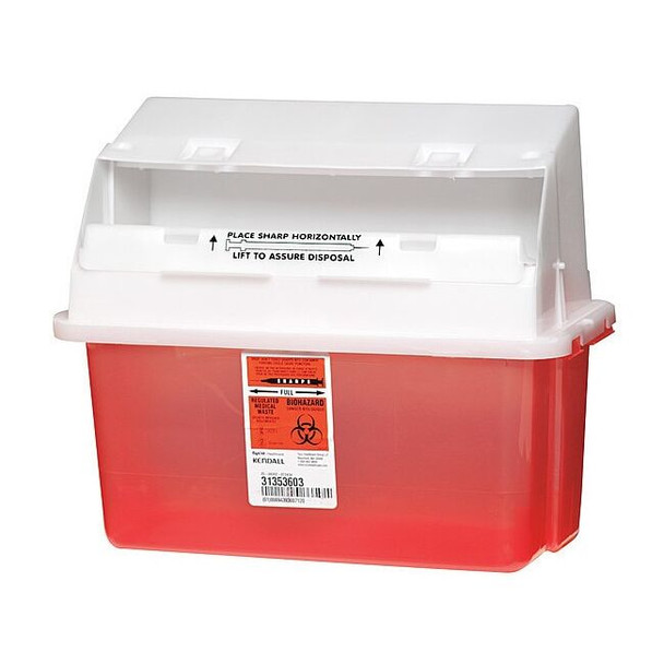 Covidien Sharps Container,1.25 Gal.,PK3 KD5G019603