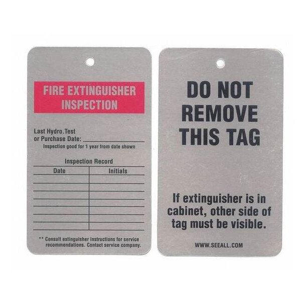 See All Industries Tag,White,5inH,3inW,PK25 TUF-FIRE