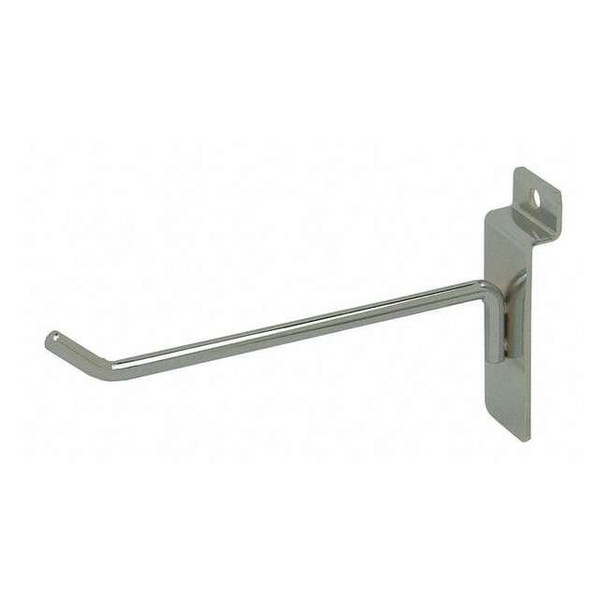 Econoco Hook, Sil, 6 in L, 1/4 in W, PK96 SW/H6