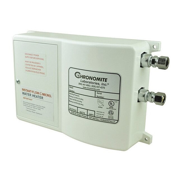 Electric Tankless Water Heater, Undersink, Single Phase