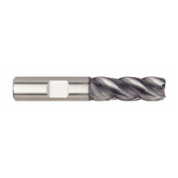 Widia Square End Mill, 0.5 in, Carbide 4V0513015ST