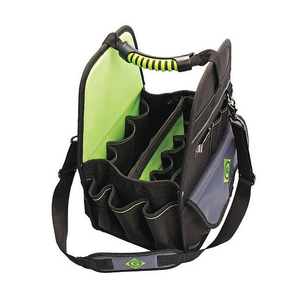 Greenlee Tool Bag, Polyester, Black, 27 Pockets 0158-24