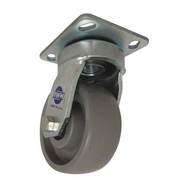 Rwm Plate Caster,Swivel,Nylon,7 1/2"H 48-GTB-0620-S
