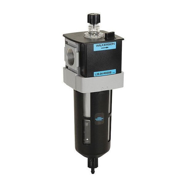 Wilkerson Air Line Lubricator, 150 cfm Max. Flow, Bowl Size: 6 oz L28-06-KK00B