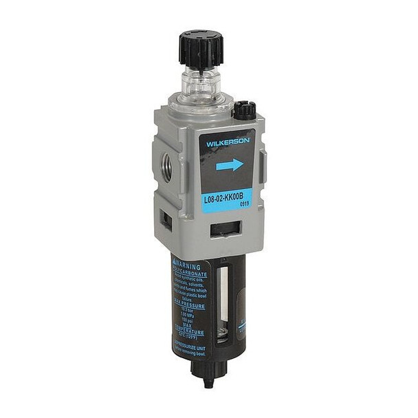 Wilkerson Air Line Lubricator,52 cfm Max. Flow L08-02-KK00B