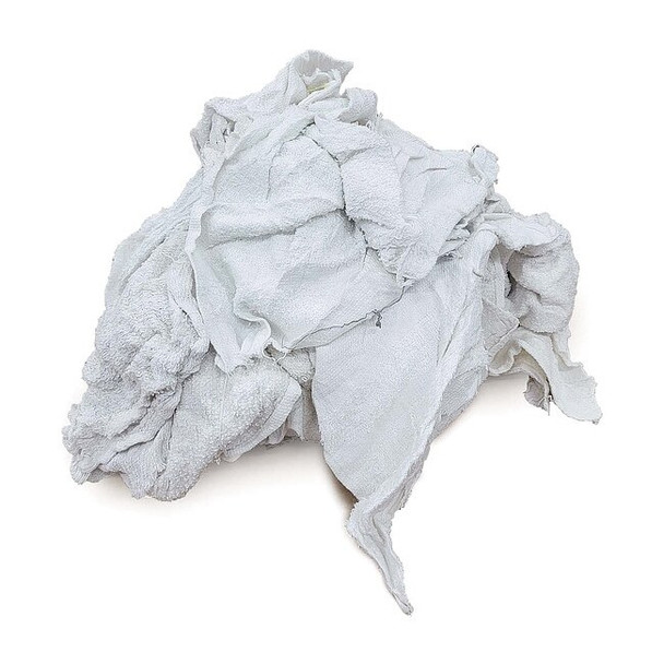 Proclean Basics Terry Cloth Cotton Cloth Rag 15 lb. Varies Sizes, White Z99201