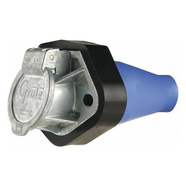 Grote Round Connector Socket, 24" L, Blue Color 87215